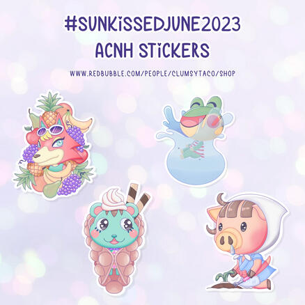 #sunkissedjune2023 stickers