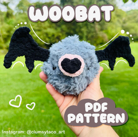 Woobat PDF Crochet Pattern
